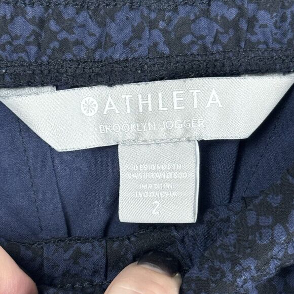 Athleta Pants Womens 2 Blue Hiking Stretch Pull On Travel Brooklyn Jogger Pant - Picture 3 of 3